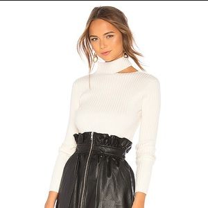 NWT Lovers&Friends cut out mock neck sweater